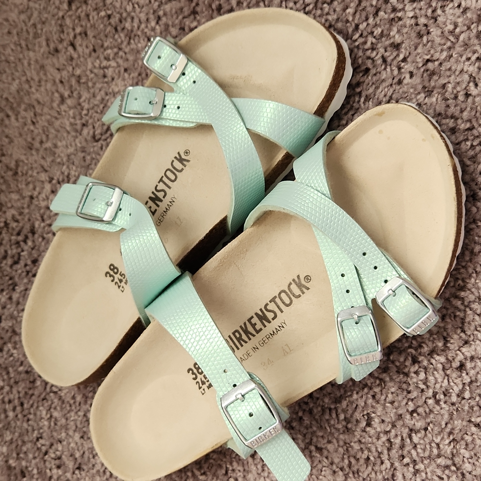 Birkenstock 38 Aqua Patent